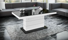MATERA LUX coffee table (high gloss/super matt/wood-like decor)